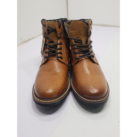 Crevo Footwear Men's Size 13 Boots Chestnut Brown Leather Lace Up Ankle Boot - Picture 1 of 7